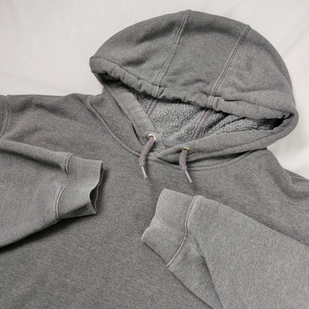 Carhartt Hoodie Mens 3XL Tall Gray Graphic Sleeve Logo Original Fit Sweatshirt